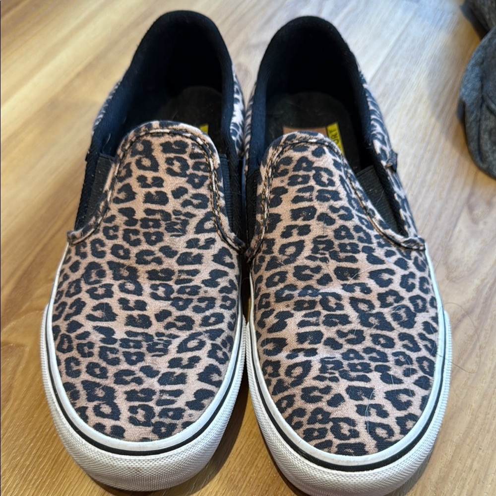 Vans Leopard Print Slip-On Shoes